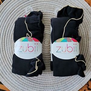 Zubii Girl's Footed Tights Bundle of 2
